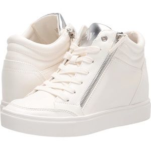 Nine West Tons3 White Wedge Sneaker